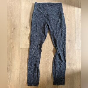 Lululemon Black and White Speckled Leggings
